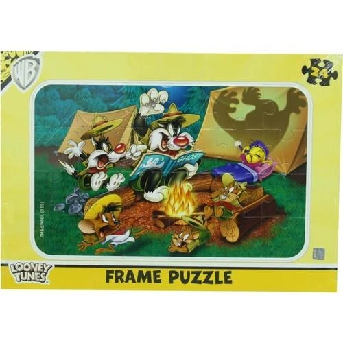 LT7544 LOONEY TUNES 24 PARÇA FRAME PUZZLE - Resim 2
