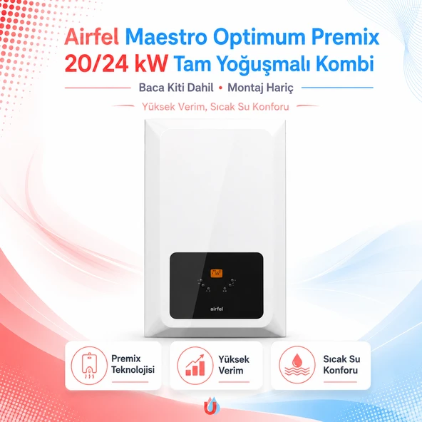 AİRFEL Maestro Optimum Premix 20/24 Kw Tam Yoğuşmalı Kombi (Baca Kiti Dahil) (Montaj Hariç) ürün görseli 1