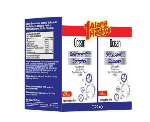 Ocean Glukozamin Kompleks 60 Tablet 2'li Paket ürün görseli 1