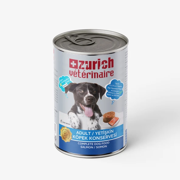 Zurich Veterinaire Pate Somonlu Yetişkin Köpek Konservesi 400 gr ürün görseli 1