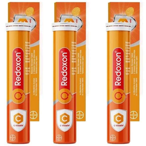 Redoxon Vitamin C 1000mg Effervesan 15 Tablet | 3 Adet ürün görseli 1