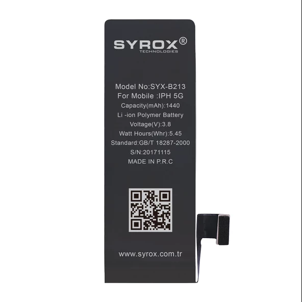 Syrox B213 iPhone 5 Batarya 1440 mAh ürün görseli 1