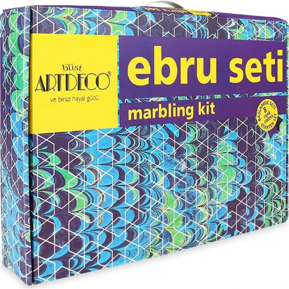 Artdeco Ebru Boyama Seti Çantalı 8 Lİ ES-8 ürün görseli 1