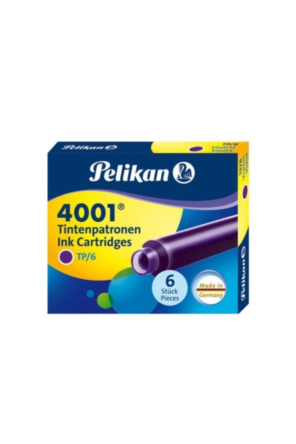 Pelikan Dolma Kalem Kartuşu Küçük Violet 6 LI 4001 ürün görseli 1