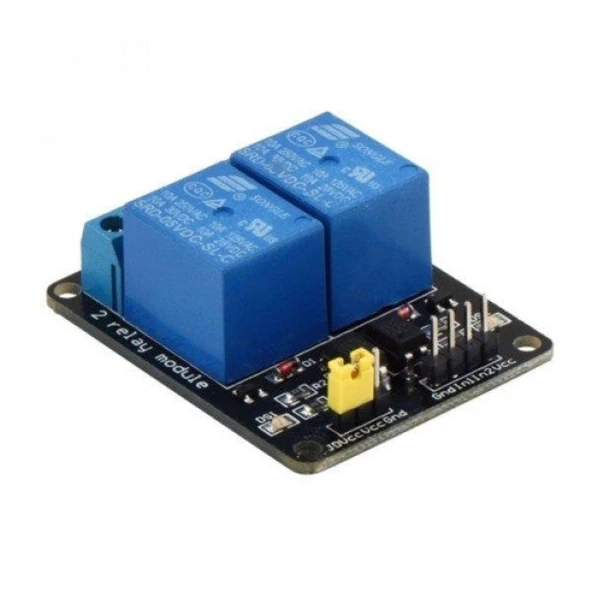 5V 2 Kanal Röle Kartı (Geliştirme Kartlarıyla Uyumlu) (5V 2 CHANNEL RELAY MODULE) ürün görseli 1