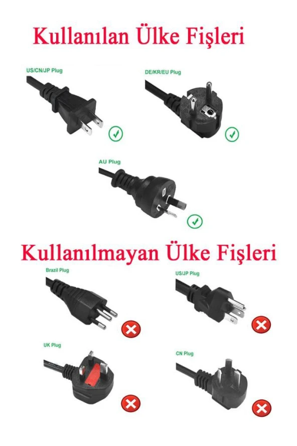 Amerikan - Türk Priz Çevirici Adaptör - Resim 2