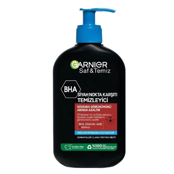 Garnier Saf Temiz Siyah Nokta Karşıtı Yüz Temizleme Jeli 250ml ürün görseli 1