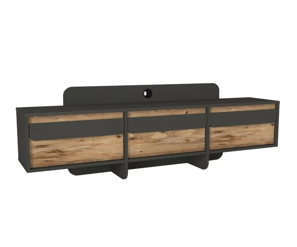 Maggie Tv Stand Antrasit - Atlantik Çam - Resim 5