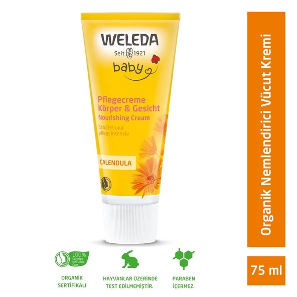 Weleda Calendula Organik Nemlendirici Vücut Kremi 75ml ürün görseli 1
