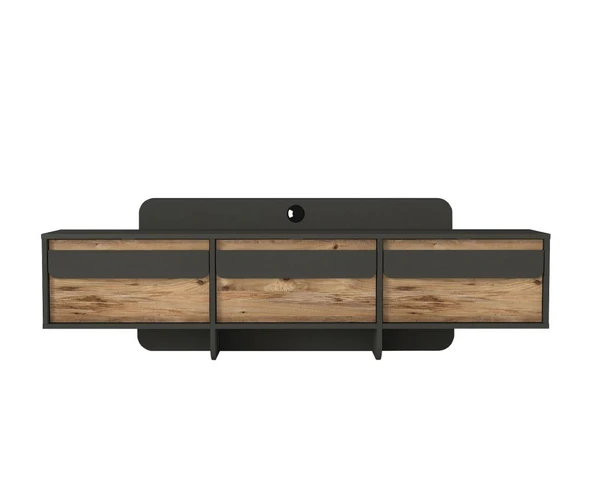 Maggie Tv Stand Antrasit - Atlantik Çam - Resim 7