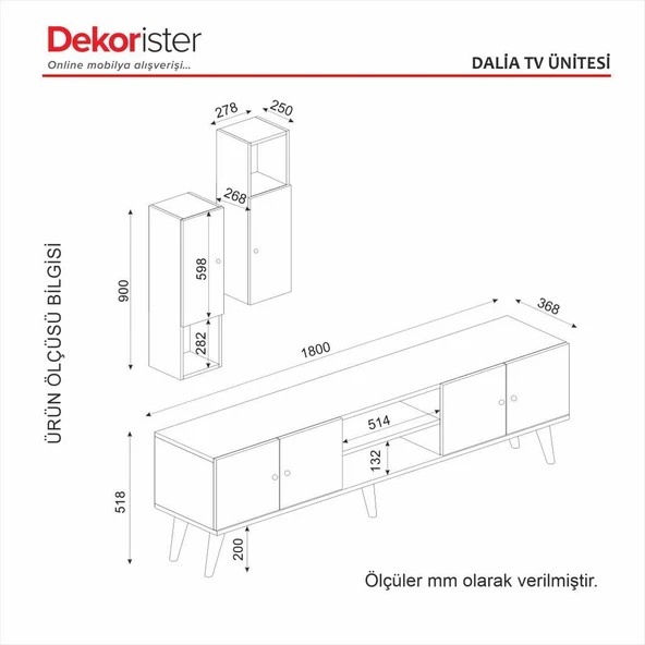 Dalia Tv Ünitesi Cura-Nehirkumu - Resim 7