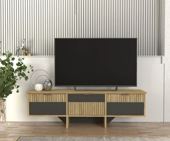 Poleth Tv Stand Safir - Antrasit - Bona ürün görseli 1