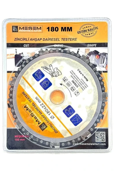 Meşem Zincirli Ahşap Dairesel Testere 180x22 ürün görseli 1