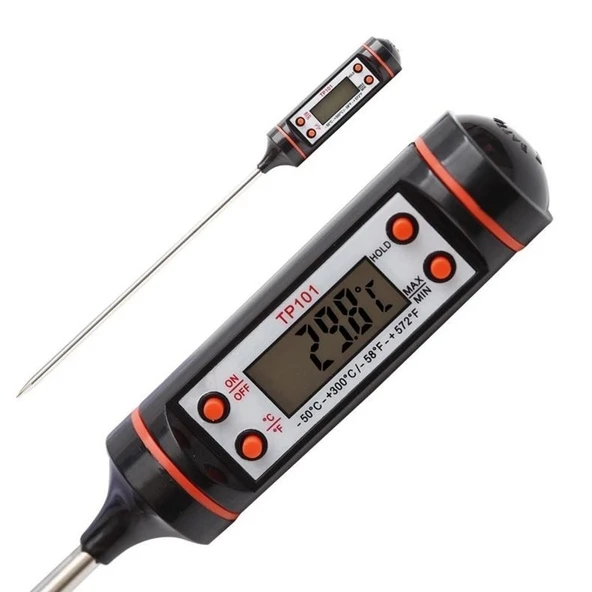 Dijital Mutfak Gıda Termometresi -50 ile +300 Derece Arası Ölçüm Yapabilir 150mm / 15Cm Termokulp Uzunluğu ürün görseli 1