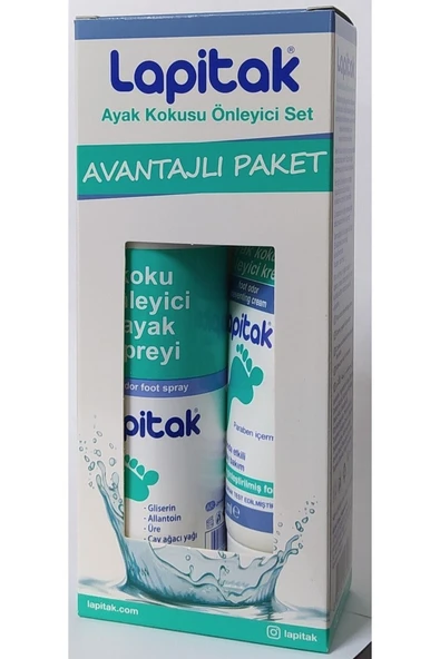 Lapitak Ayak Kokusu Önleyici Set Avantajlı Paket Koku Krem+Sprey ürün görseli 1