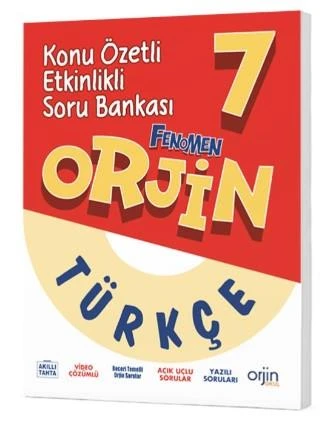 Orjin 7.Sınıf Türkçe Konu Özetli Etkinlikli Soru Bankası ürün görseli 1