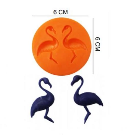 ŞEKER HAMUR KALIBI SİLİKON FİLAMİNGO 6*6 CM ürün görseli 1