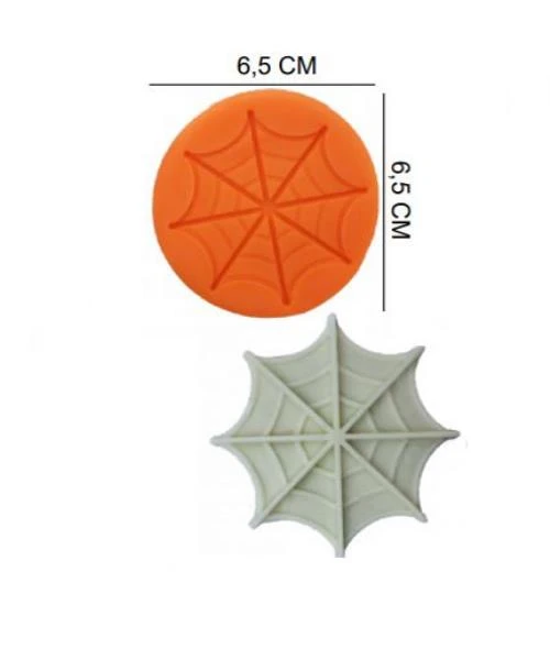 ŞEKER HAMUR KALIBI SİLİKON ÖRÜMCEK AĞI 6,5*6,5 CM ürün görseli 1
