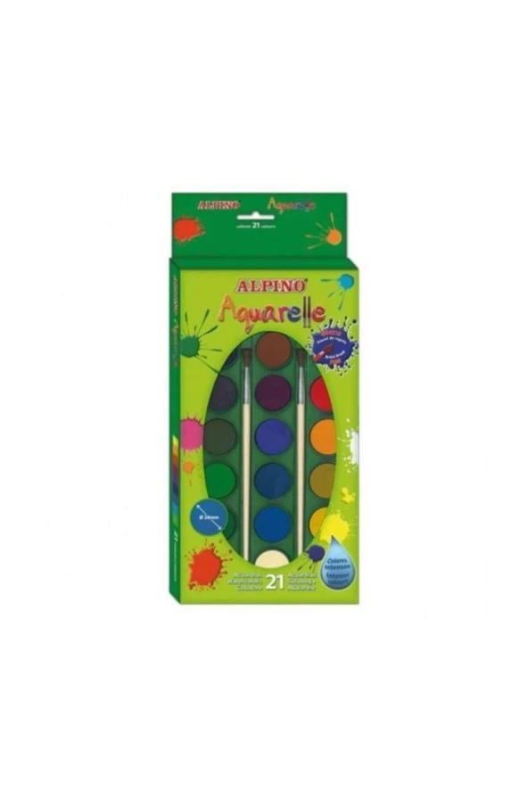 Alpino Aquarelle Sulu Boya 21 Renk Sulu Boya ürün görseli 1