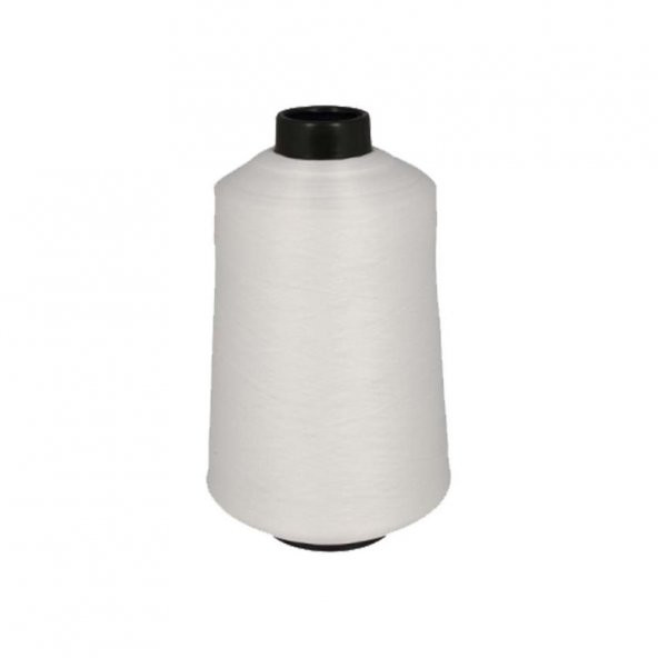 Fdm 150 Denye Beyaz Polyester Overlok İpliği (70.000 Metre) (Muz ürün görseli 1