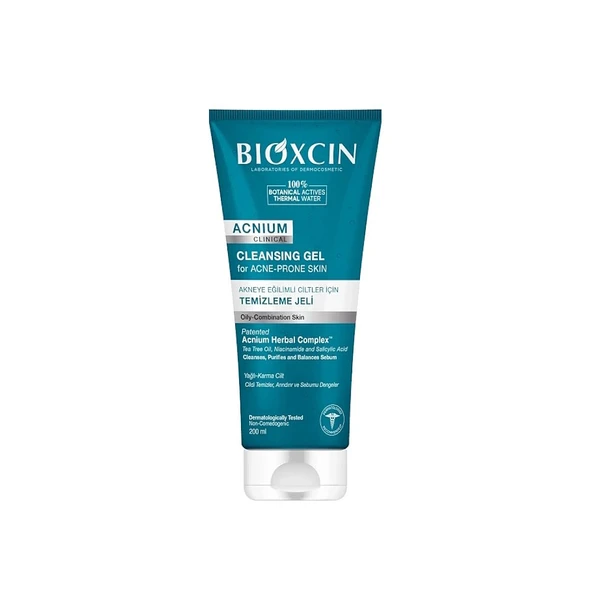 Bioxcin Acnium Akneye Eğilimli Ciltler İçin Temizleme Jeli 200ml ürün görseli 1