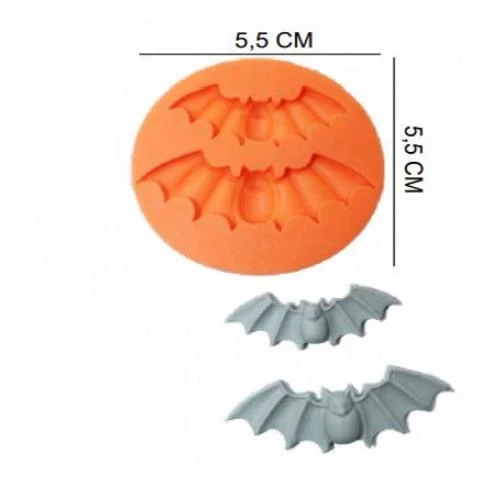 ŞEKER HAMUR KALIBI SİLİKON YARASA 5,5*5,5 CM ürün görseli 1