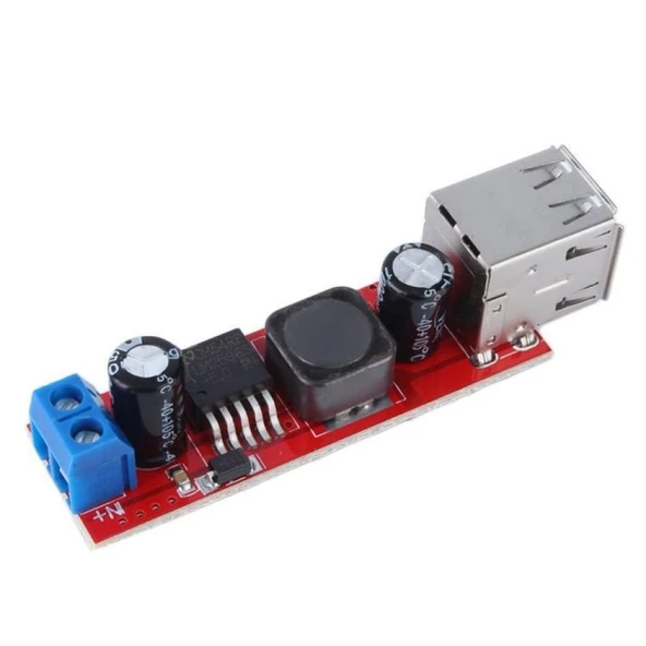 LM2596 USB Çıkışlı 5V 3A Gerilim Azaltıcı Modülü (giriş :9V ~ 36V) ürün görseli 1