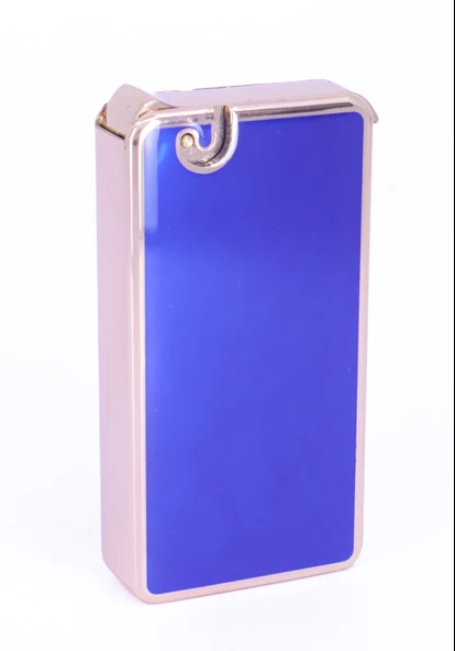 Metal Kasa Çakmak Mum Alev - Soft Flame - Mor - Resim 2