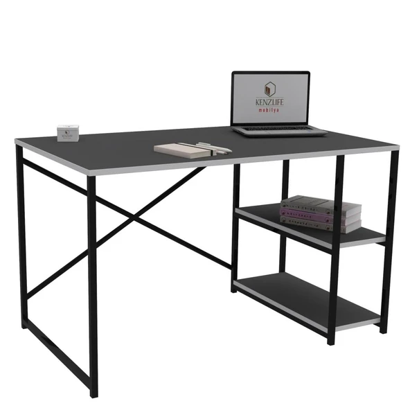 Kenzlife ofis masası natsuki 075*150*80 grisyh bilgisayar çalışma büro ürün görseli 1