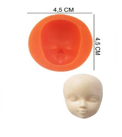 ŞEKER HAMUR KALIBI SİLİKON BEBEK YÜZÜ 4,5*4,5 CM ürün görseli 1