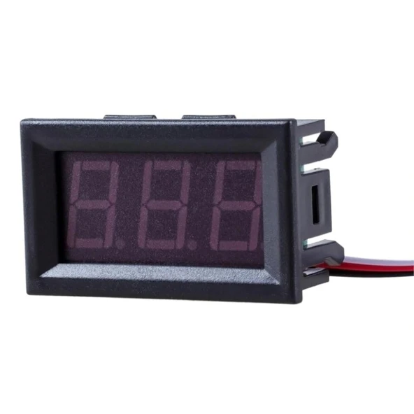 0.56 inch DC 0-100V Digital Voltmetre 3 Telli Panel Tip - Resim 3
