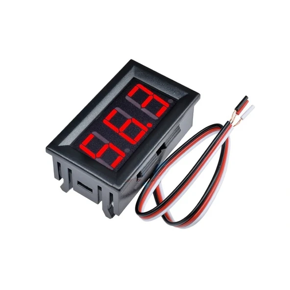 0.56 inch DC 0-100V Digital Voltmetre 3 Telli Panel Tip ürün görseli 1