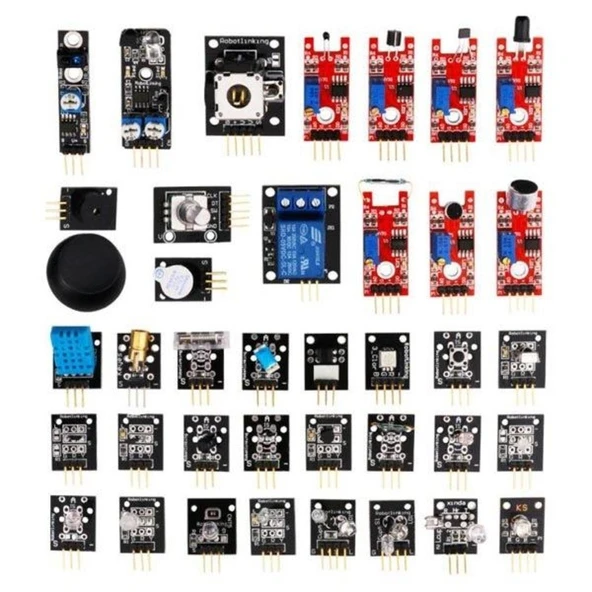 37 Çeşit Arduino Sensör, Modül Seti 37 in 1 Set Kutulu Kit ürün görseli 1