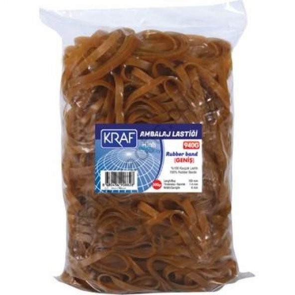 KRAF AMBALAJ LASTIGI 100 KAUCUK 500gr  GENIS 940G ürün görseli 1