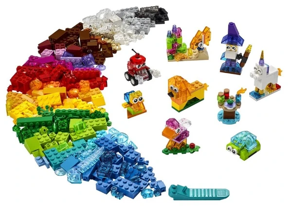 LEGO-11013 Classic Yaratıcı Şeffaf Yapım Parçaları - Resim 2