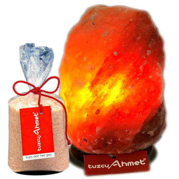 Tuzcu Ahmet 3-4 Kg Himalaya Tuz Lambası + 1 Kg Himalaya Tuzu ürün görseli 1