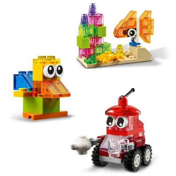 LEGO-11013 Classic Yaratıcı Şeffaf Yapım Parçaları - Resim 4