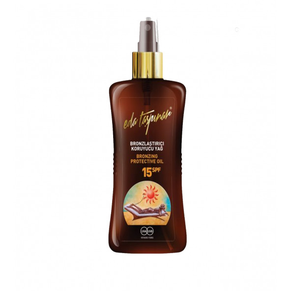 EDA TAŞPINAR BRONZLUK KORUYUCU YAĞ SPF 15- 200 ML ürün görseli 1