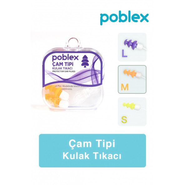 POBLEX Çam Tipi Kulak Tıkacı - Medium ürün görseli 1