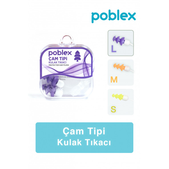 POBLEX Çam Tipi Kulak Tıkacı - Large ürün görseli 1