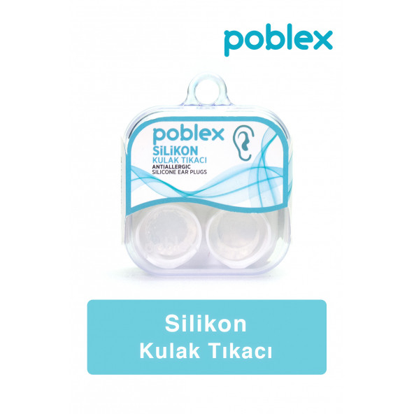 POBLEX Silikon Kulak Tıkacı - Kulak Koruyucu Tıpası Saf Silikon 2'li ürün görseli 1