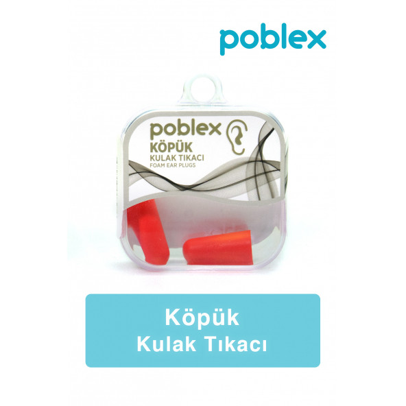 POBLEX Köpük Kulak Tıkacı - Kulak Koruyucu Tıpası ürün görseli 1