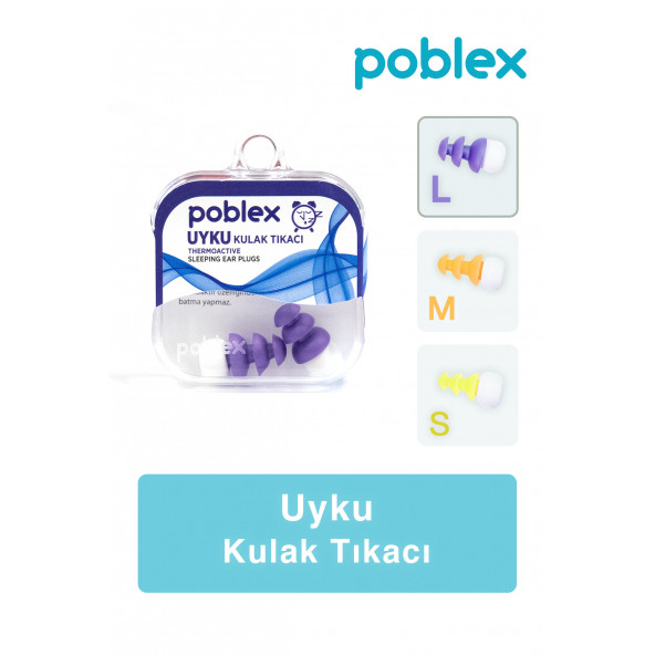 POBLEX Uyku Kulak Tıkacı L ürün görseli 1