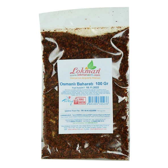 Osmanlı Baharatı Karışımı 100 Gr Paket - Resim 4