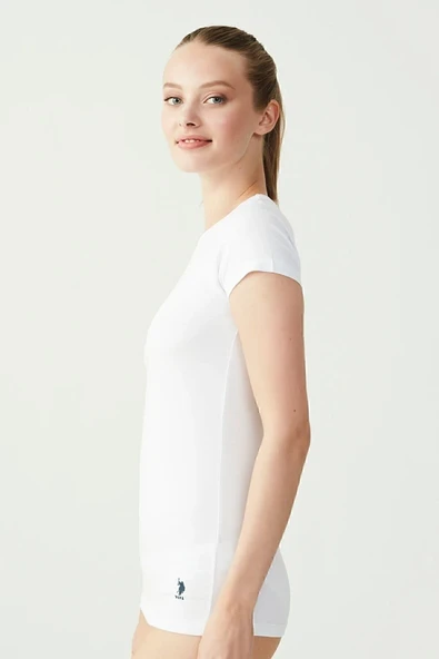 U.S. Polo Assn. Kadın Kısa Kollu Yuvarlak Yaka T-shirt ürün görseli 1