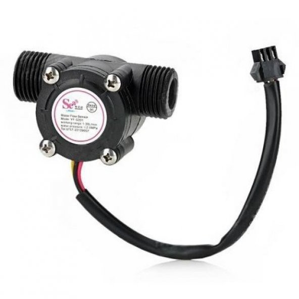 YF-S201 Su Akış Sensörü ve Hidrolik Basınç Sensörü Water Flow Sensor ürün görseli 1