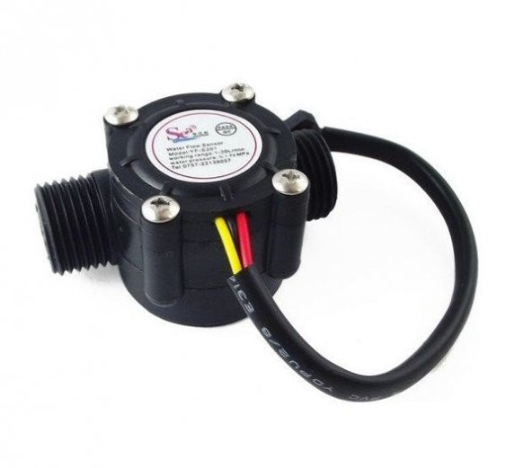 YF-S201 Su Akış Sensörü ve Hidrolik Basınç Sensörü Water Flow Sensor - Resim 3