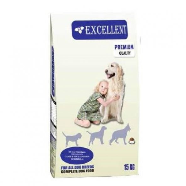 15 KG EXCELLENT ( 27/16 ) PERFORMANS YETİŞKİN KÖPEK MAMASI ( KUZU ETLİ & PİRİNÇLİ ) KURU MAMA ürün görseli 1