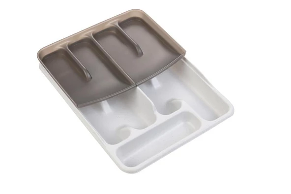 Moonstar Çekmece İçi Kaşıklık Çift Katlı 10Gözlü Çatal Bıçak Organızer 40X30CM-KSET169 ürün görseli 1