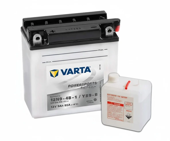 Varta Yb9L B -12Nb9 3B- 12V 9Ah Motosiklet Aküsü ürün görseli 1